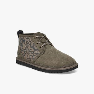 Ugg Neumel Street Graffiti Men Classic Boots Olive (5261ZIXSW)